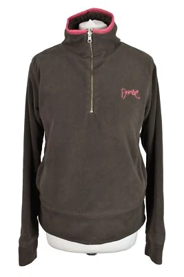 ANIMAL FREERIDE SOCIETY Brown Jumper size Uk 10 Womens Reversible 1/4 Zip - Image 1 of 4