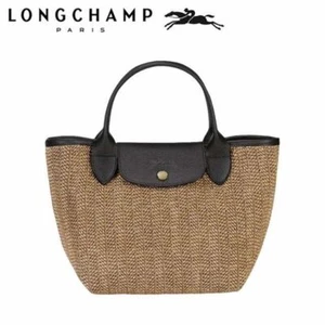 Longchamp LE PLIAGE taglia M tote bag borsa a mano borsa estiva pelle marrone - Foto 1 di 4