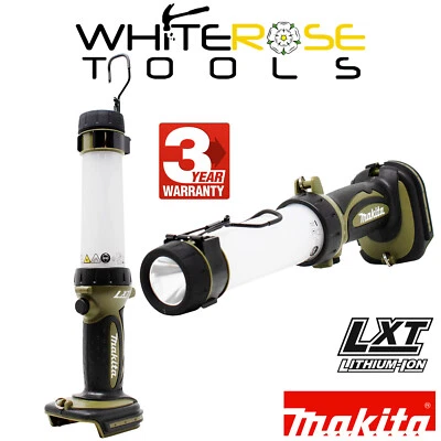 Makita LED Work Light Lantern Flashlight Torch 18V LXT Cordless Olive DML806O - Image 1 of 4