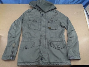 G-STAR Trooper Jacket Mens Size S Full Zip Green Hooded Small - Picture 1 of 17