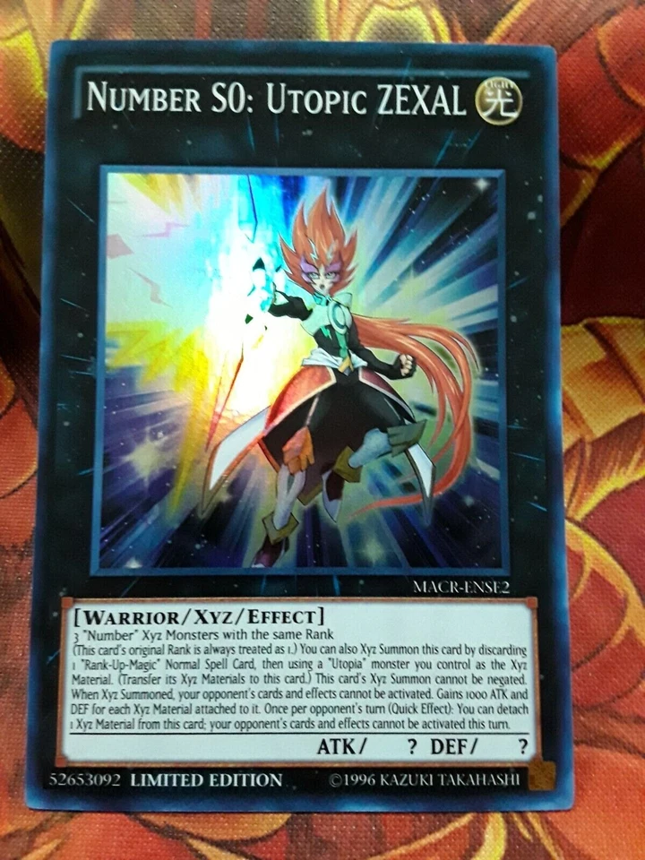 ( NUMBER S0: UTOPIC ZEXAL ) - Super Rare - MACR-ENSE2 - Limited - NM - Yu-Gi-Oh - Image 1 of 1