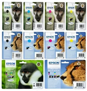 Original Epson Ink Cartridge T0711 T0712 T0713 T0714 T0891 T0892 T0893 T0894 LOT - Picture 1 of 24