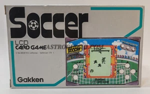 GAKKEN SOCCER LCD HANDHEALD CARD GAME WATCH VINTAGE '80 NEW IN BOX - Picture 1 of 11