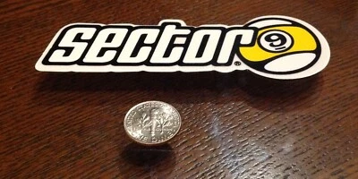 One Authentic Sector 9 Pegatina de Monopatín, Transparente/Negro/Amarillo/Pequeño, Nuevo O/S Foto 1 de 2