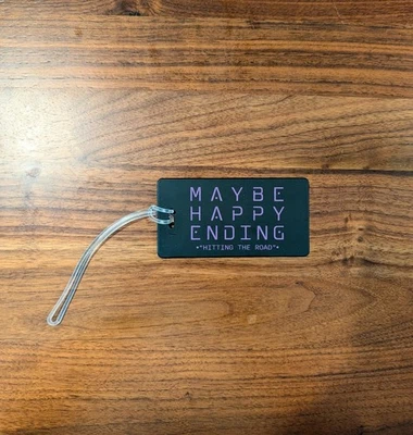 RARE Maybe Happy Ending Broadway musical First Preview night luggage tag NEW - Image 1 of 2