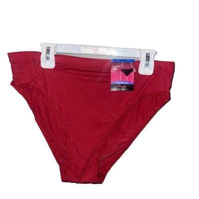 NWTS Maidenform High Cut Bikini Red Panty Sissy Underwear  Women's Size Xlarge - Imagem 1 de 4