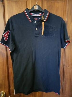 Mens SUPERDRY Polo Shirt Size Large **BNWT** Classic Pique Polo **Ideal Xmas Gft - Image 1 of 4