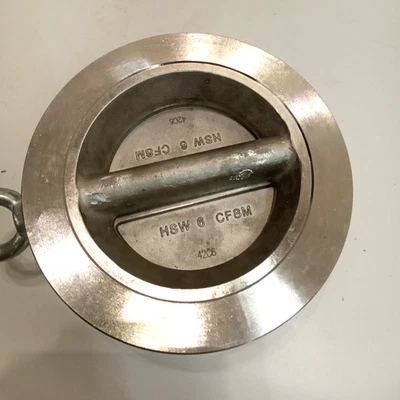 SSI 0600-150WTTTM-T 6" oblea doble disco válvula de retención en línea acero inoxidable 150# Foto 1 de 4