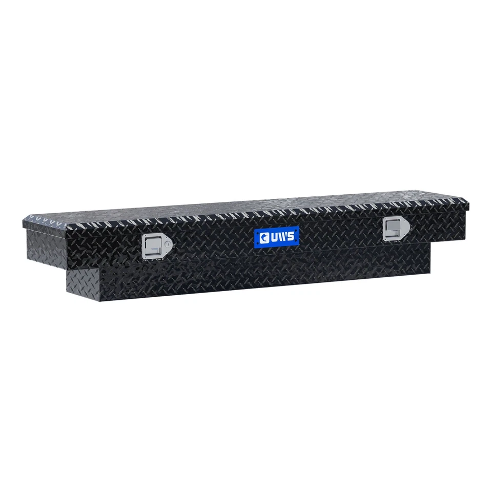 UWS 60" Slim-Line Crossover Truck Tool Box Gloss Black Aluminum Toolbox Storage - Изображение 1 из 4
