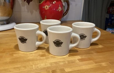 Juego de 4 tazas de café vintage Steak n Shake Buffalo China 3 1/2" de alto ¡Muy bonitas! Foto 1 de 4