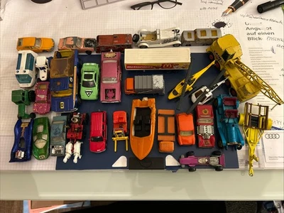 Konvolut alter Matchbox Spielzeugautos teils für Bastler made in England GB - Bild 1 von 4