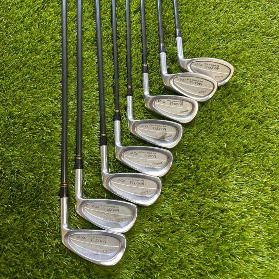 [Maxfli] FX-21 Iron Set 8 piece 5.6.7.8.9.P.A.S V-2 MBP Flex R Used Golf Clubs - Image 1 of 4