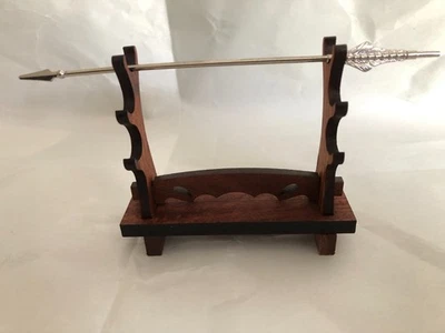 Мини аниме самурай меч катана держатель стойка крошечная стойка 3 уровня - Изображение 1 из 4