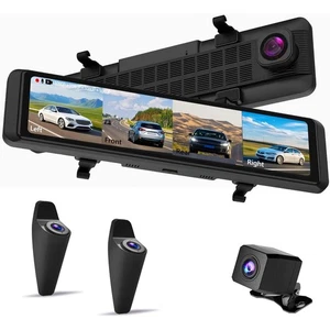 RearView Mirror 4K Dash Cam Car DVR Camera 360° View ADAS Blind Spot Detection - Picture 1 of 11