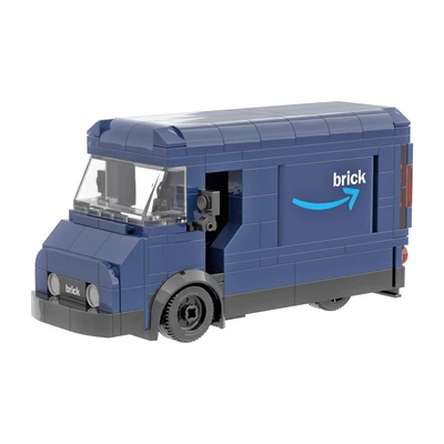 Amazing Delivery Van - Custom Printed Building Set - Mail Package Brick City - Image 1 of 4