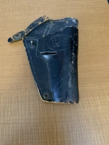 Vintage Military Black Leather Shoulder Holster Western Mfg Co - Picture 1 of 3