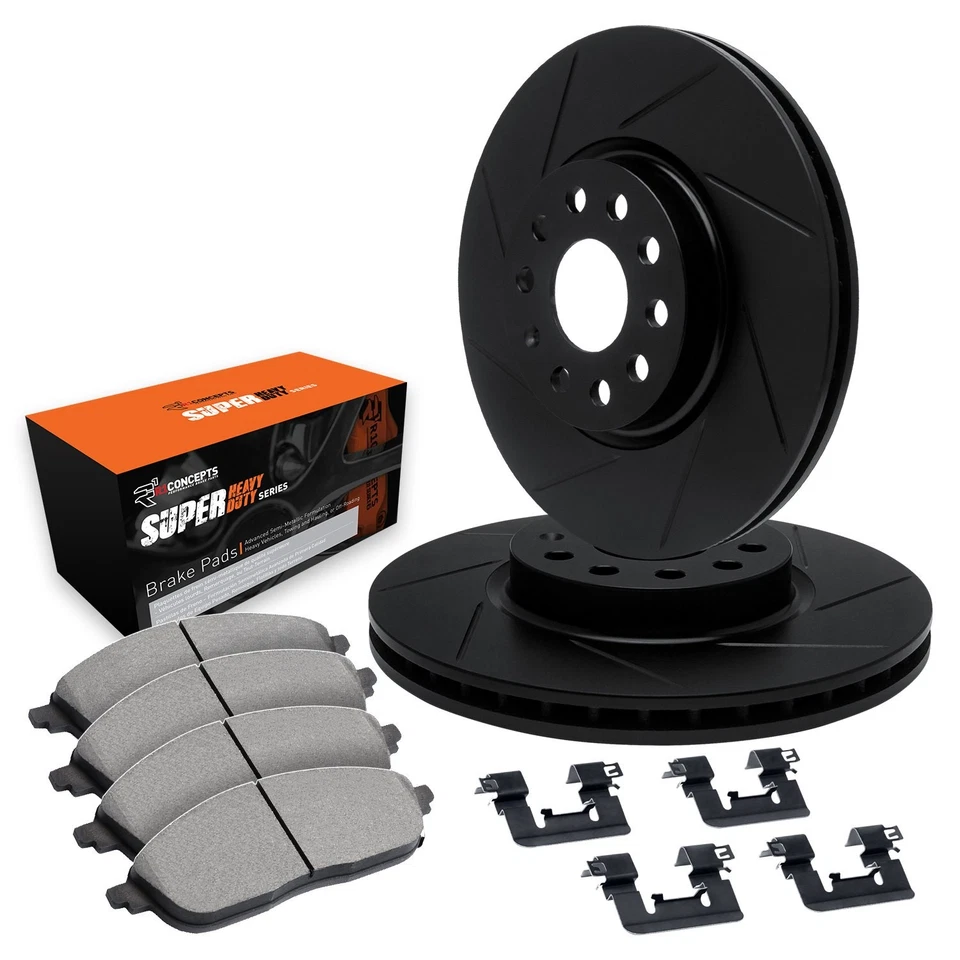 For Dodge B1500 95-97 R1 Concepts Slotted Front Brake Kit w Super Duty Pads Foto 1 de 1