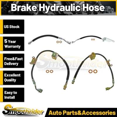 Mangueras hidráulicas de freno delanteras traseras para Chevrolet Silverado 3500 2001-2007 4 piezas Foto 1 de 4