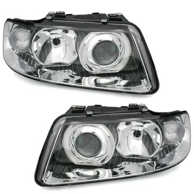 Scheinwerfer Set Klarglas für Audi A3 8L 8L1 Facelift 2000-03 Xenon OPTIK Linse - Bild 1 von 4