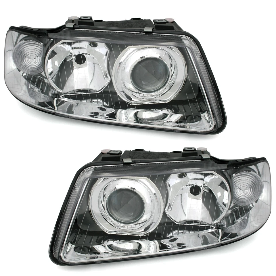Scheinwerfer Set Klarglas für Audi A3 8L 8L1 Facelift 2000-03 Xenon OPTIK Linse - Bild 1 von 4