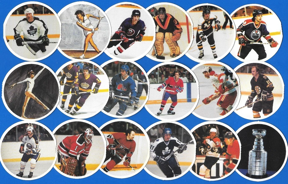 1984-85 KELLOGG’S  SINGLE AND ACCORDION PANEL DISCS & TEAM LOGO SEE LIST - Image 1 of 1