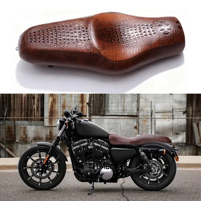 2 Two Up Seat Driver Passenger Motorcycle For Harley Iron 883 XL883N 2010-2016 Foto 1 de 4