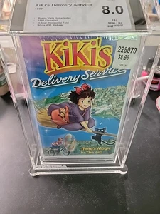 Kiki's Delivery Service Studio Ghibli VHS Beckett Vhs Graded  8.0 - Imagen 1 de 4