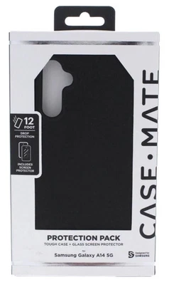 CASE-MATE CaseMate Case for Galaxy A14 5G with Screen Protector Black