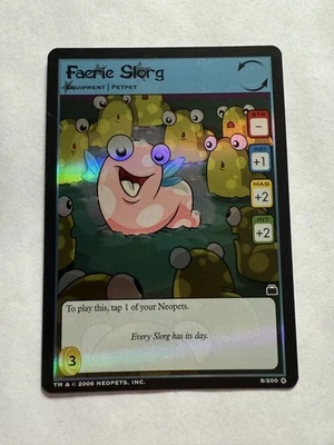 Neopets TCG - Faerie Slorg - Very Rare Foil - Travels in Neopia 8/200 - Image 1 of 2