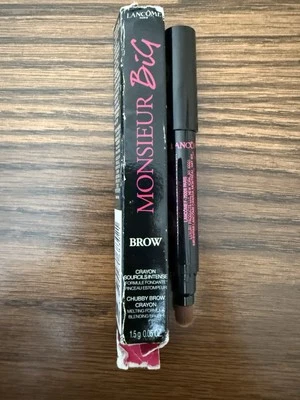 Lancome Monsieur Big Brow Chubby Crayón Lápiz Mezcla Cepillo Castaño Nuevo en Caja Foto 1 de 4