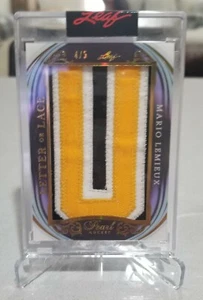 MARIO LEMIEUX 2020-21 Leaf Pearl Hockey Letter or Lace GOLD 4/5  - Picture 1 of 1