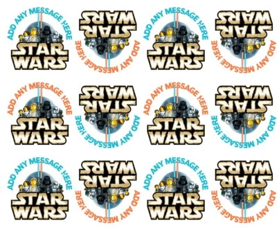 Starwars Lego Personalised gift wrapping paper Birthday Fathers Day Christmas - Image 1 of 2