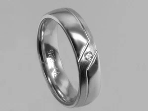 moderner Ring Damenring mit Zirkonia Silber Freundschaftsring anlaufgeschützt - Picture 1 of 3