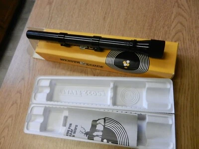 Vintage Weaver D6 6X mira elétrica no mira telescópica com caixa sem cabelo transversal não usado? - Imagem 1 de 4