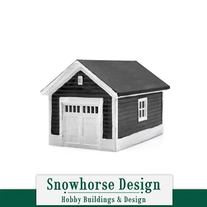 Detached Garage - 1 Car | Shoreline Collection (HO Scale 1:87) - Picture 1 of 7