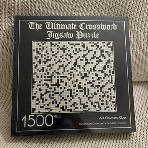 Vintage 1983 The Ultimate Crossword Jigsaw Puzzle 1500 Piece 24"x47" Sealed - Picture 1 of 5