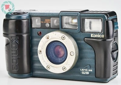 Tested! Konica Genbakantoku 28 WB  Point Shoot 35mm Film Camera JAPAN [EXC+5] - Image 1 of 4