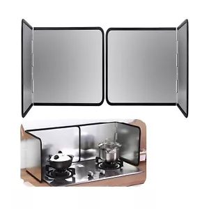 Foldable Stove Splatter Guard Grease Shield Nonstick Oil Stove Splash Guard C... - Picture 1 of 8