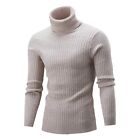 Winter Men&#39;s Turtleneck Sweater Nitted High neck Long Sleeve Knitwear M-2xl