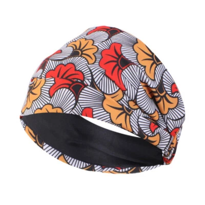 African Pattern Print Headband Women Flower Hair Band Wrap Turban Cap Hat↗ - Image 1 of 4