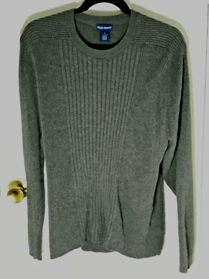 Suéter Pullover High Sierra Para Hombre Talla M Gris Mezcla Algodón Cuello Redondo  Foto 1 de 3