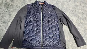 PUMA CLOUDSPUN WRMLBL Full Zip Golf Jacket Mens 2XL Navy Blue Puffer Hybrid $160 - Picture 1 of 6