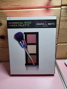 Whimsical Rose 4 Pc Cheek Palette Set Blush Highlighter Bronzer Brush New Macy's - Picture 1 of 3