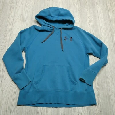Suéter Under Armour Adulto M Azul Cargado Algodón Cold Gear Tormenta Bordado Foto 1 de 4