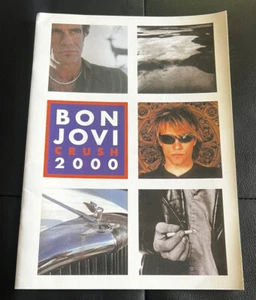 Bon Jovi CRUSH EUROPEAN TOUR BOOK PROGRAM 2000  Vintage Germany Wembley Stadium - Picture 1 of 18