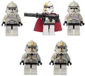 Lego Star Wars Minifigur Clone Trooper Armee von 5 mit Waffe - Bild 1 von 2