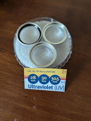 Camera Lens Filters -PlatinumPlus by Sunpack, 28mm -30mm -30.5mm, DF-8003-UVKITB - Image 1 of 4