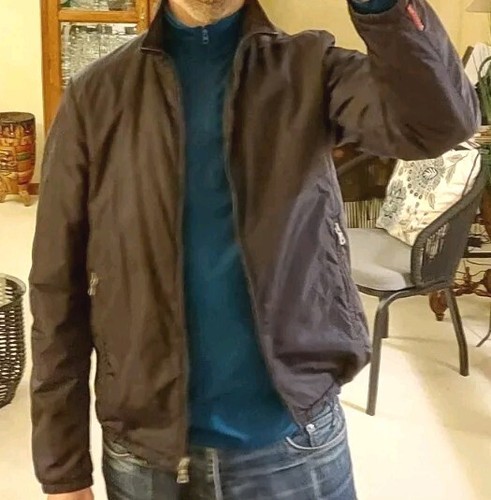 PRADA Giacca Uomo Leggera Nylon Isolante Blu Taglia M (Eu 50)