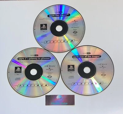 Trilogy Spyro 1/2/3 - PS1 Loose Version Française Platinum PlayStation - Photo 1/3