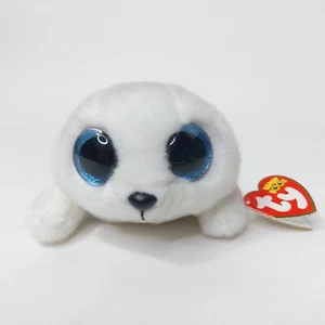 TY Beanie Boos ICY die weiße Robbe (6 Zoll klein) Stofftier Plüschtier mit Etikett - Bild 1 von 5